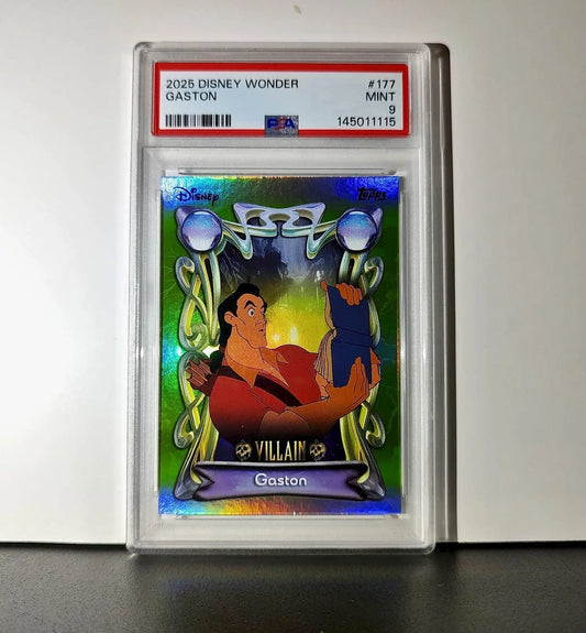 Gaston 2025 Topps Disney Wonder #177 Card Beauty and the Beast PSA 9 MT - Non-Sports Card Single