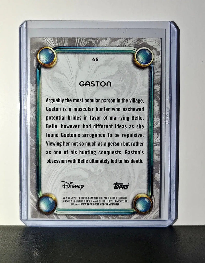 Gaston 2025 Topps Disney Wonder #45 Card Beauty and the Beast