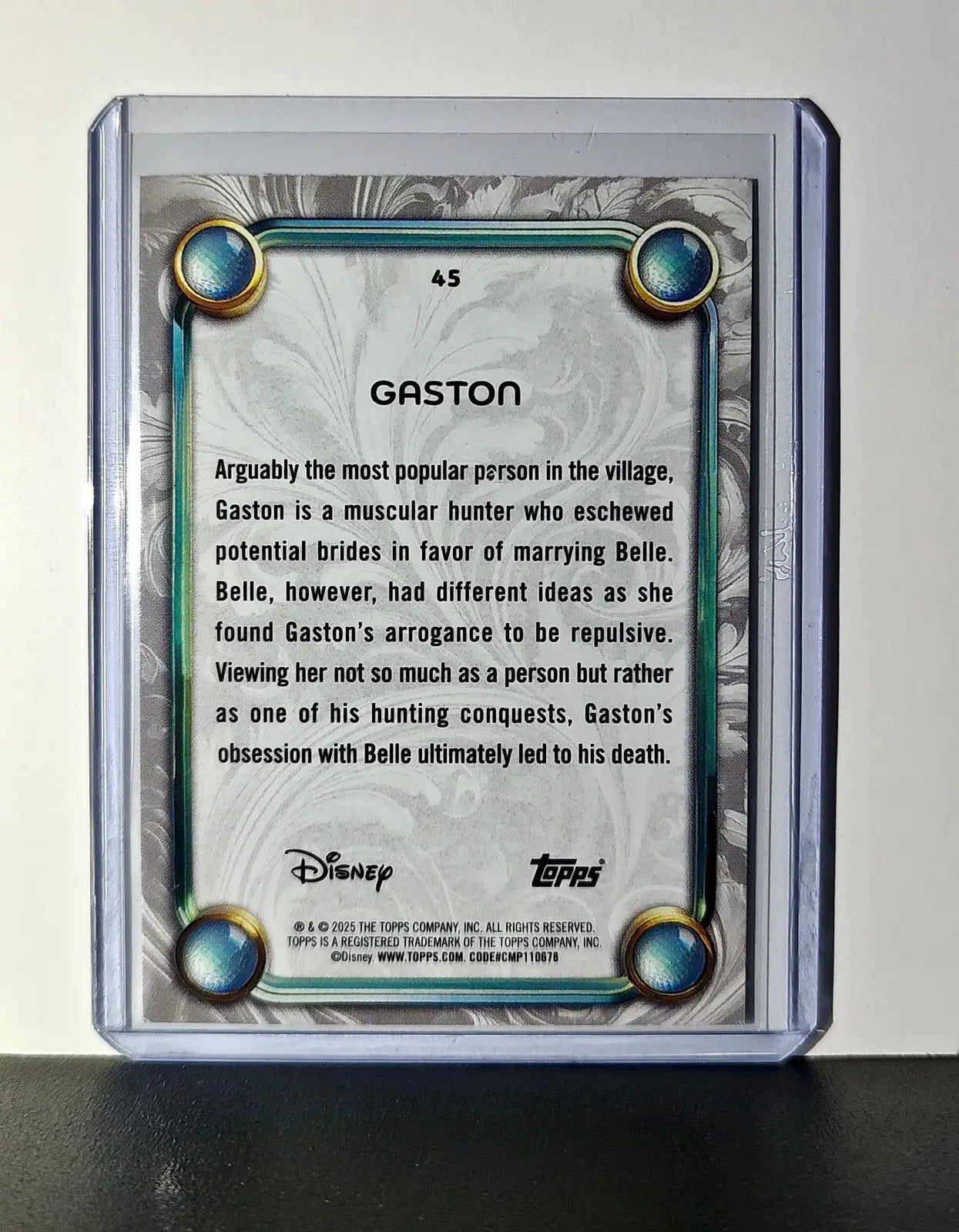Gaston 2025 Topps Disney Wonder #45 Card Beauty and the Beast - Non-Sports Card Single