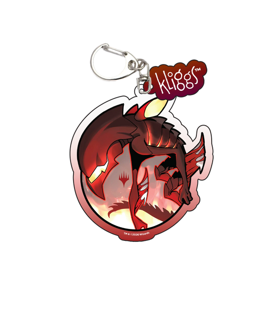 Gatherer’s Tavern MTG: Kliggs Keychain - Urabrask Heretic Praetor - Keychain