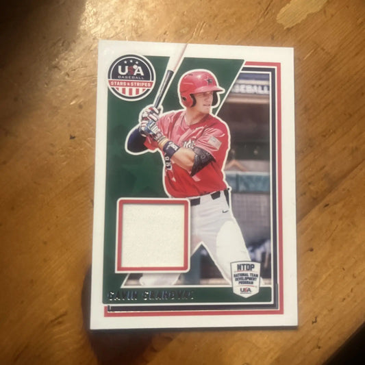 Gavin Grahovac 2022 USA Baseball Stars Stripes Development Team Jersey USAM-GG - Baseball Card Single