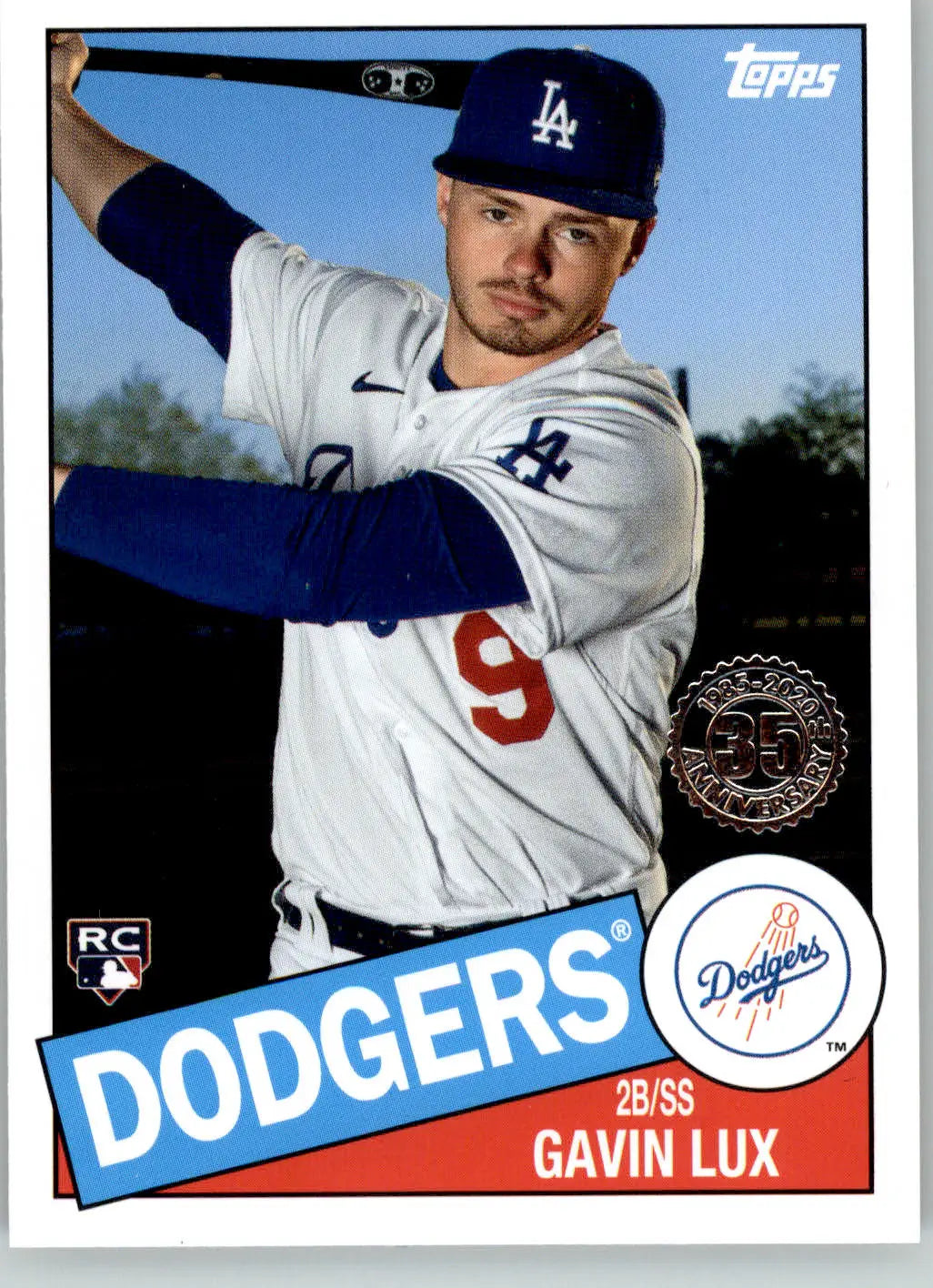 Gavin Lux - 2020 Topps Update - #85TB-19 - 1985 Topps Baseball 35th Anniversary - Baseball Card Single