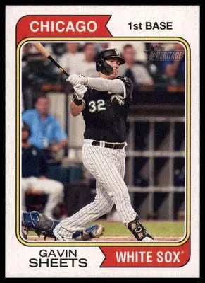 Gavin Sheets 2023 Topps Heritage #295 Chicago White Sox - Baseball Card Single
