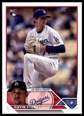 Gavin Stone Rookie 2023 Topps Update #US70 Los Angeles Dodgers - Baseball Card Single