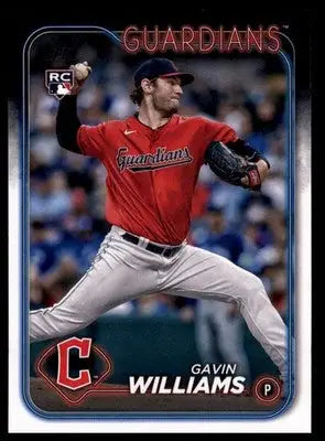 Gavin Williams Rookie 2024 Topps #242 Cleveland Guardians - Baseball Card Single