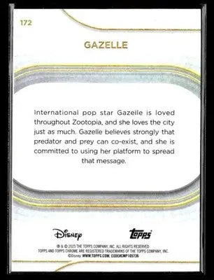 🌟 Gazelle, 2025 Topps Chrome Disney #172 🌟