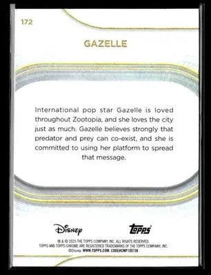 🌟 Gazelle, 2025 Topps Chrome Disney #172 🌟 - Non-Sports Card Single