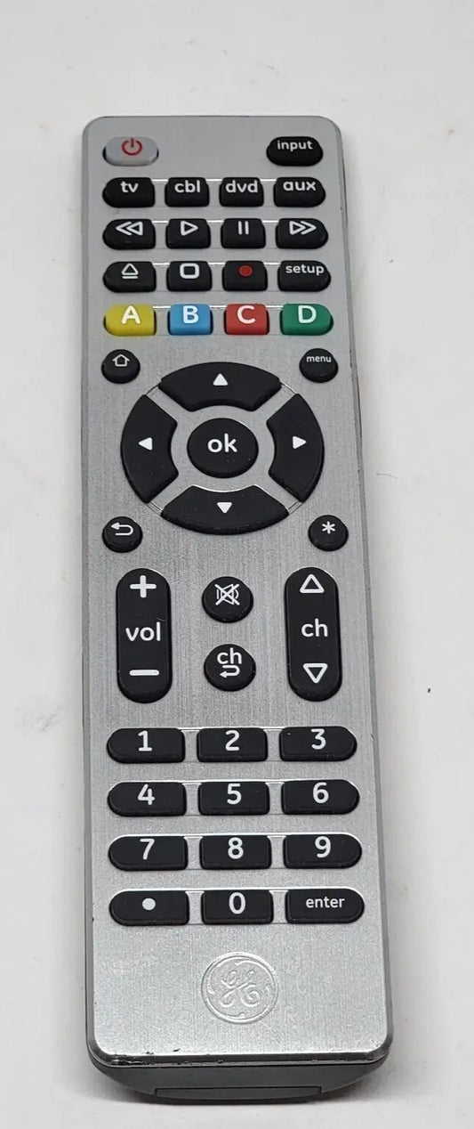 GE General Electric 33709 Ultra Pro 4-Device Universal TV Remote Brushed Silver. - General Merchandise