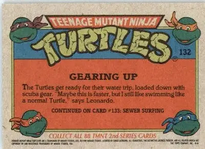 Gearing Up - 1989 Topps Teenage Mutant Ninja Turtles - #132 - Non_sport - Non-Sports Card Single