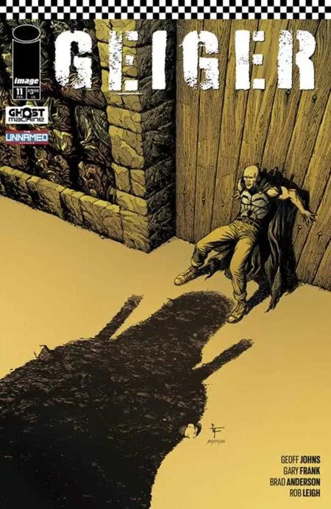 Cosmic comic book cover featuring Gary Frank’s glowing man art by Brad Anderson