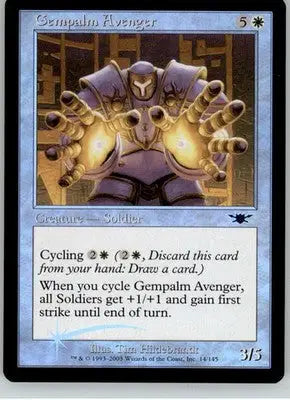 Gempalm Avenger - Legions - 14 - Foil NM Magic: The Gathering - Magic Card Single
