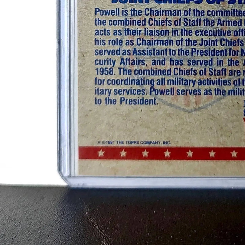 General Colin Powell 1991 Topps Desert Storm #2 Card