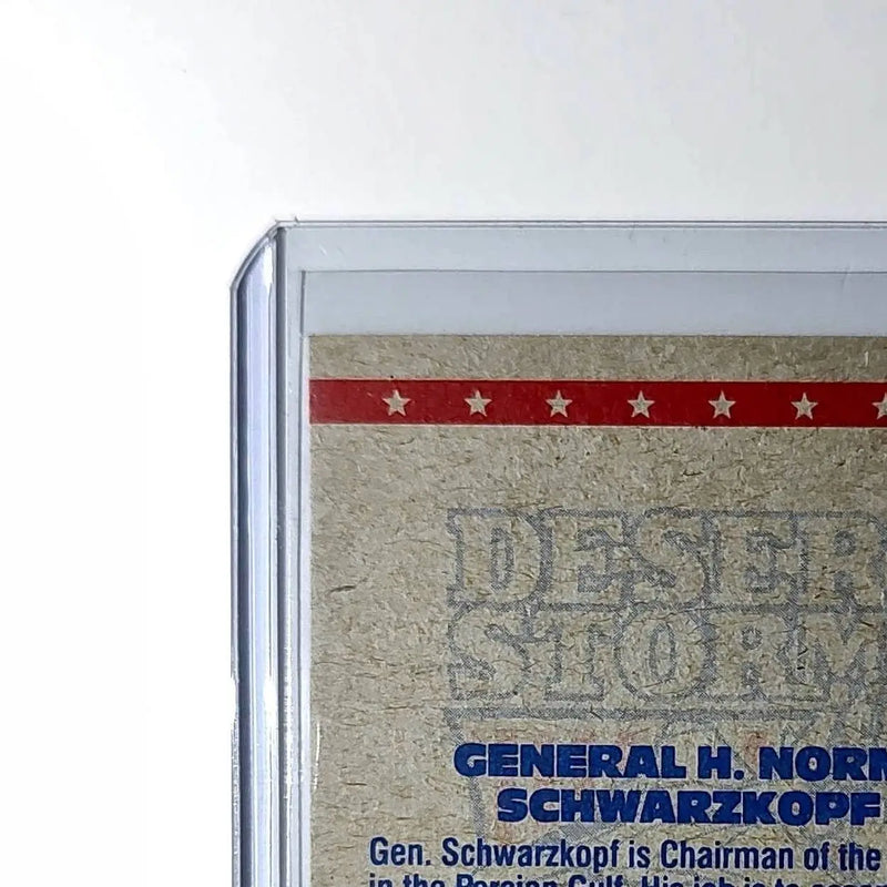 General H. Norman Schwarzkopf 1991 Topps Desert Storm #4 Card
