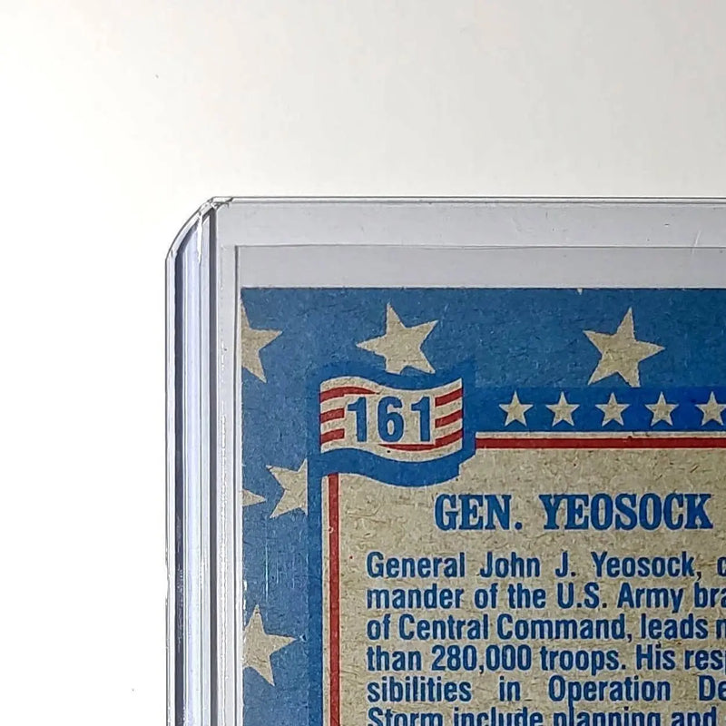 General John Yeosock 1991 Topps Desert Storm #161 Card - Other