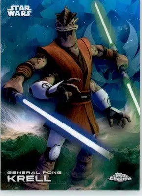 General Pong Krell - 2025 Topps Chrome Star Wars Sapphire - #119 - Non_sport - Star Wars Card Single