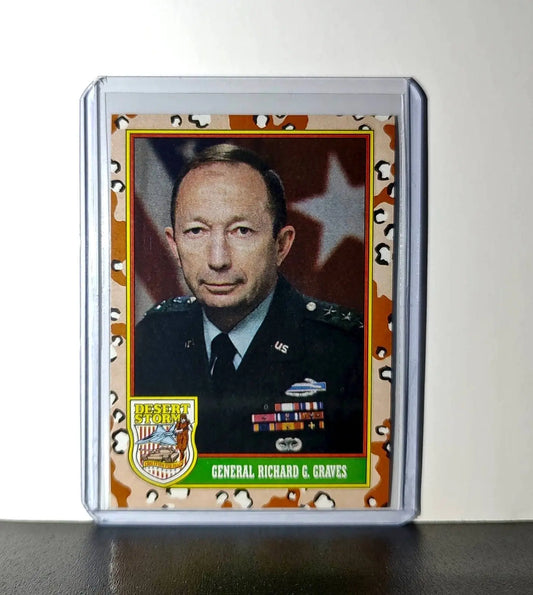General Richard G. Graves 1991 Topps Desert Storm #5 Card - Non-Sports Card Single
