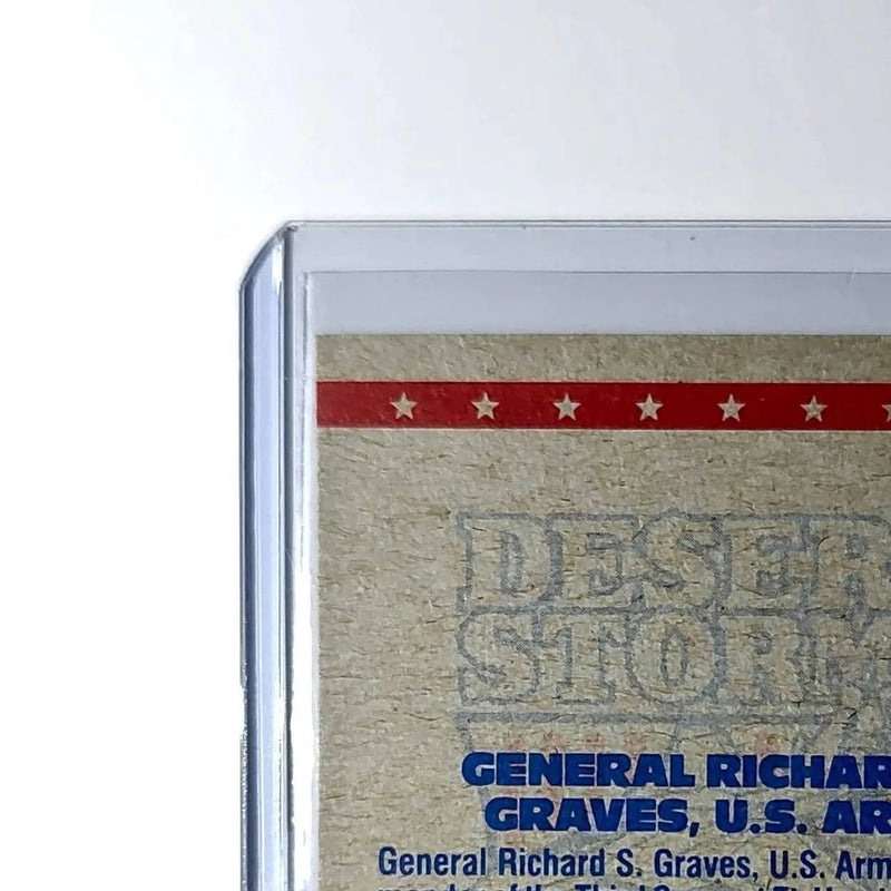 General Richard G. Graves 1991 Topps Desert Storm #5 Card - Other