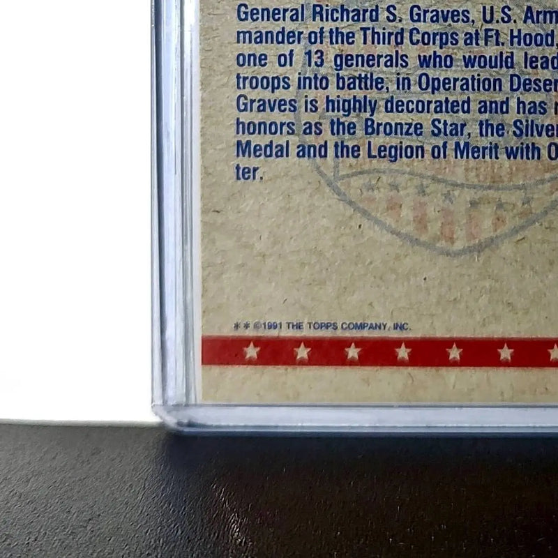General Richard G. Graves 1991 Topps Desert Storm #5 Card - Other