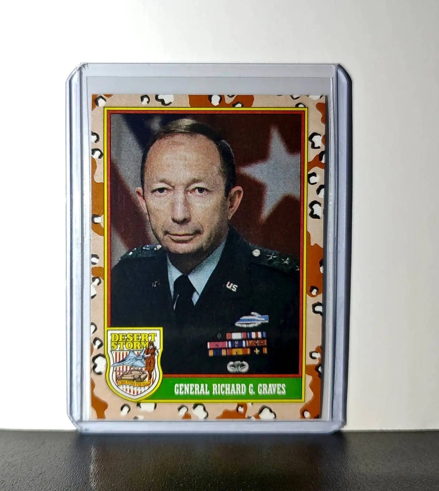General Richard G. Graves 1991 Topps Desert Storm #5 Card - Non-Sports Card Single