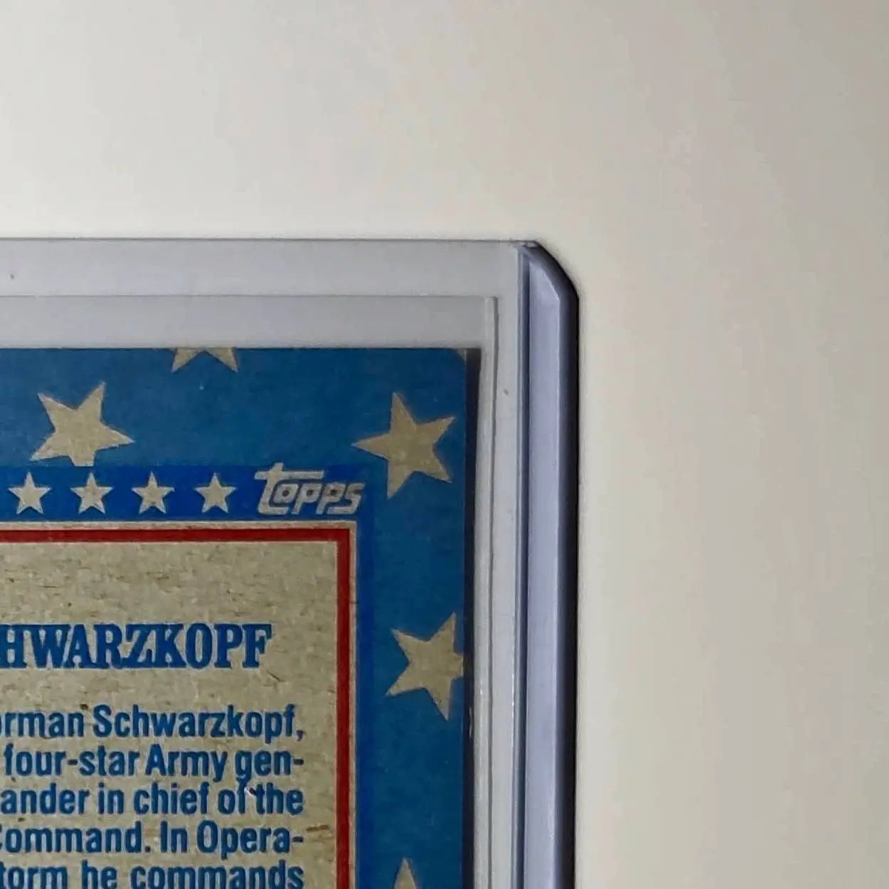 General Schwarzkopf 1991 Topps Desert Storm #157 Card