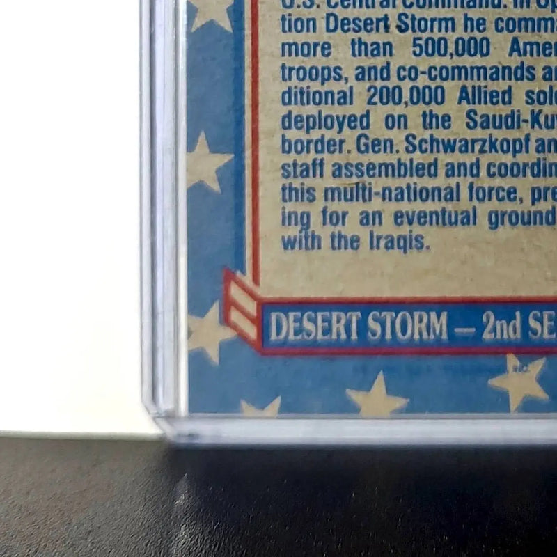 General Schwarzkopf 1991 Topps Desert Storm #157 Card