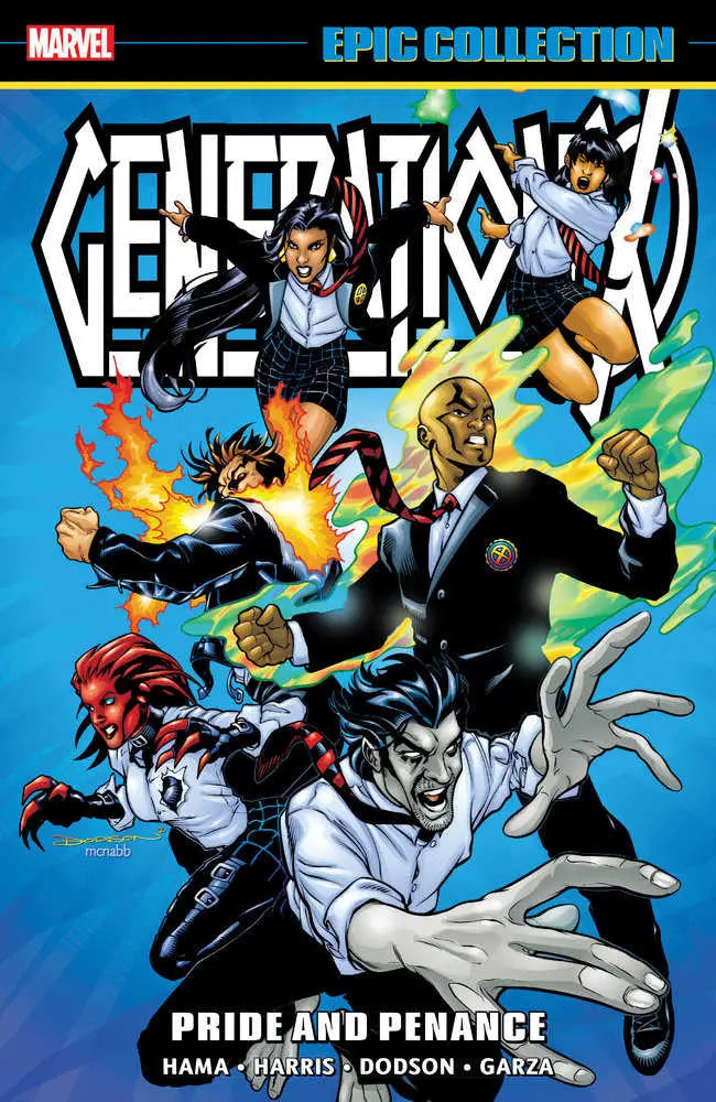 Comic book cover from Generation X Epic Collection Pride and Penance showcasing epic collection artistry