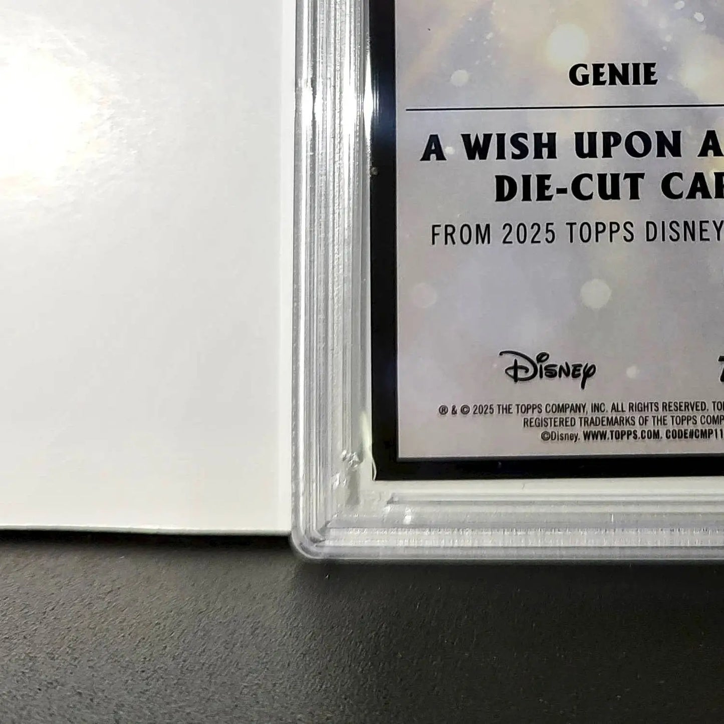 Genie 2025 Topps Chrome Disney #W-6 Wish Upon A Star Die Cut Card Aladdin PSA 9 - Non-Sports Card Single