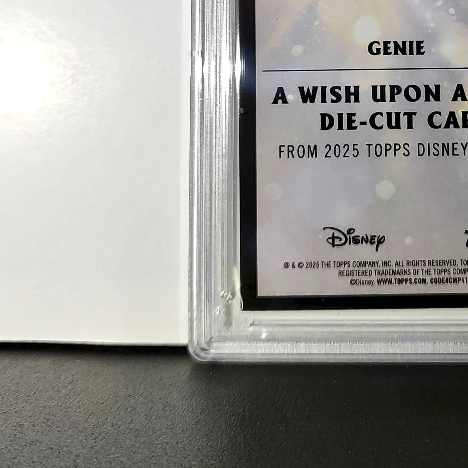 Genie 2025 Topps Chrome Disney #W-6 Wish Upon A Star Die Cut Card Aladdin PSA 9 - Non-Sports Card Single