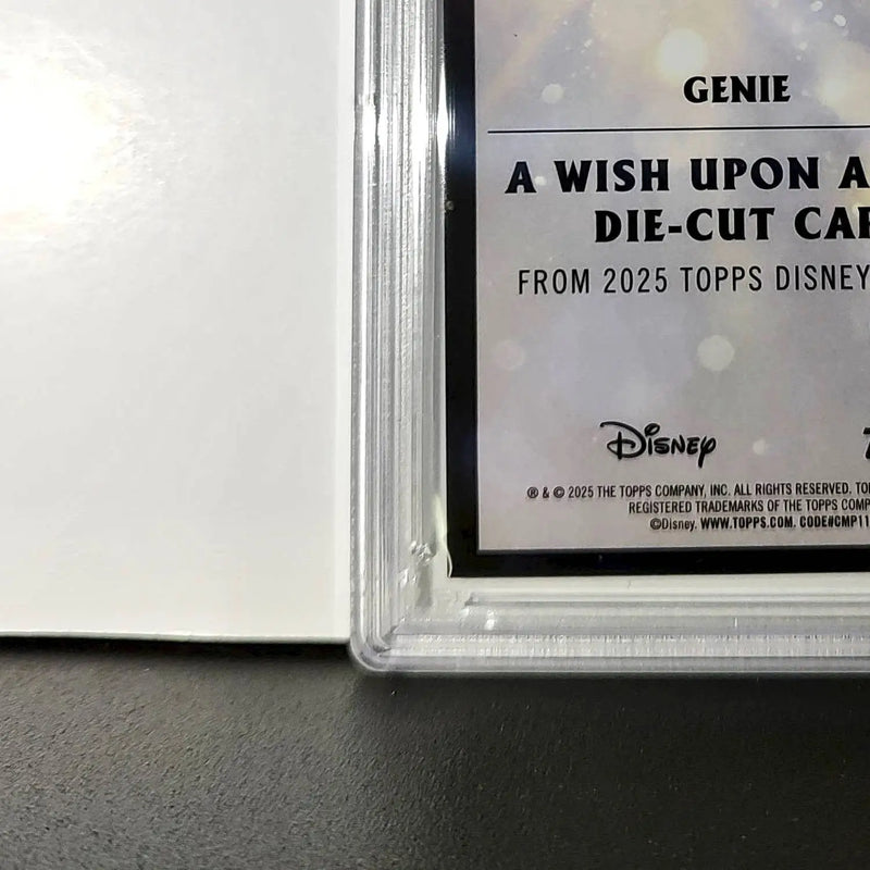 Genie 2025 Topps Chrome Disney #W-6 Wish Upon A Star Die Cut Card Aladdin PSA 9 - Non-Sports Card Single