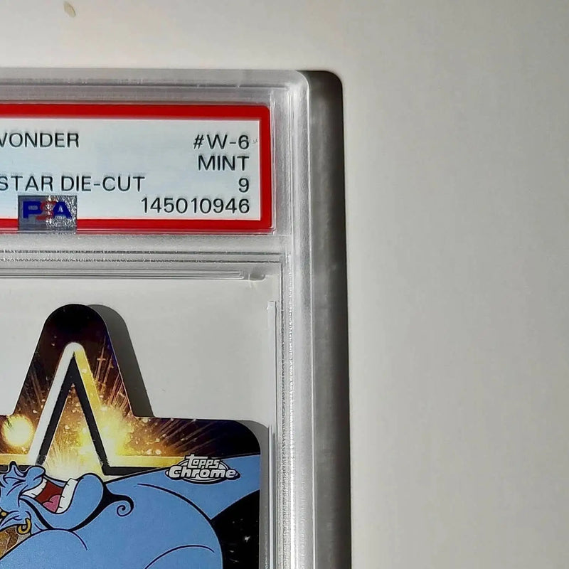Genie 2025 Topps Chrome Disney #W-6 Wish Upon A Star Die Cut Card Aladdin PSA 9 - Non-Sports Card Single