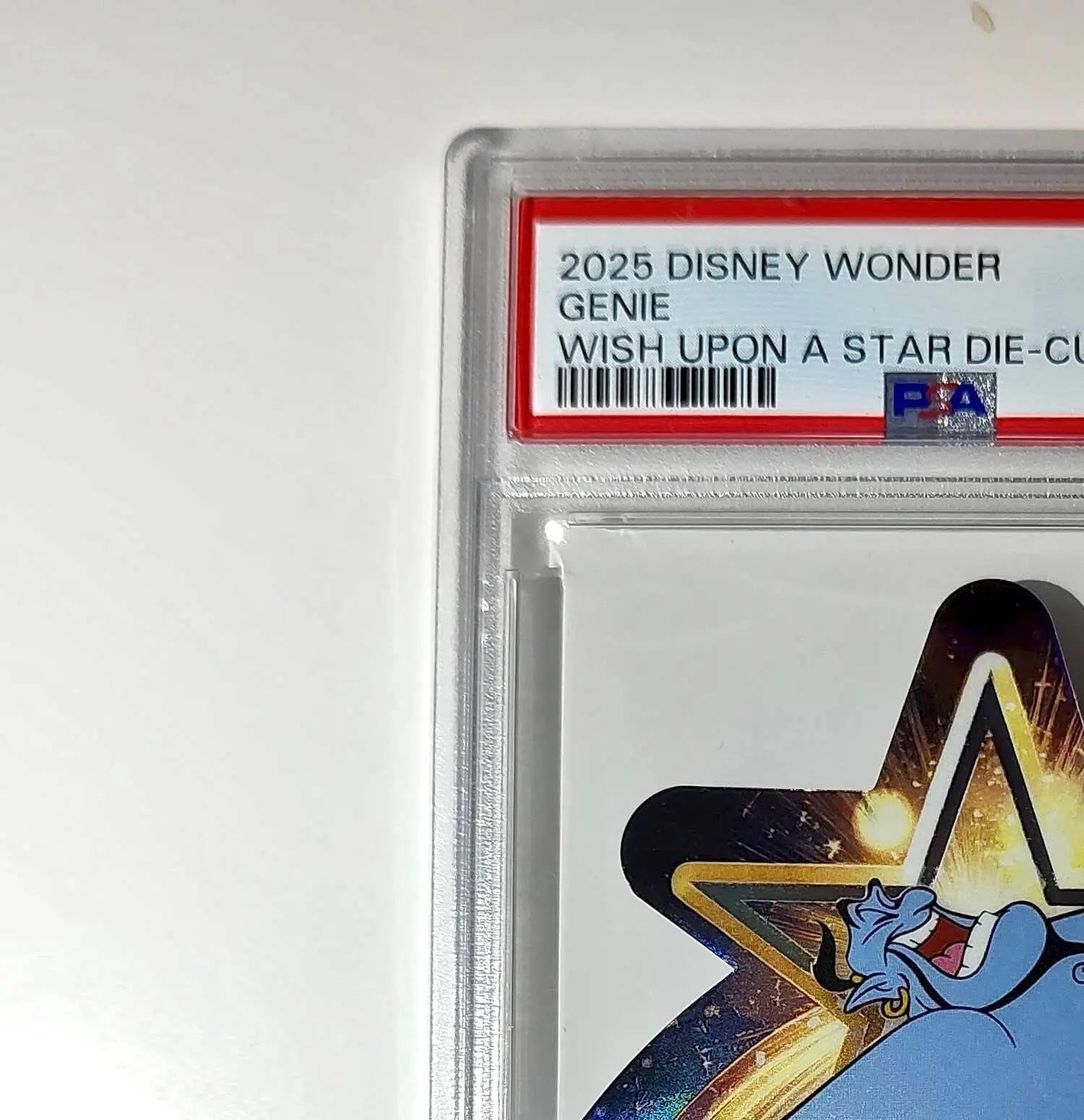 Genie 2025 Topps Chrome Disney #W-6 Wish Upon A Star Die Cut Card Aladdin PSA 9 - Non-Sports Card Single