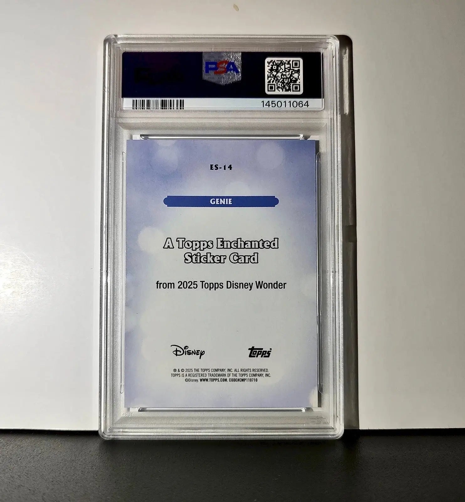 Genie 2025 Topps Disney #ES-14 Enchanted Sticker Card Aladdin PSA 9 - Non-Sports Card Single