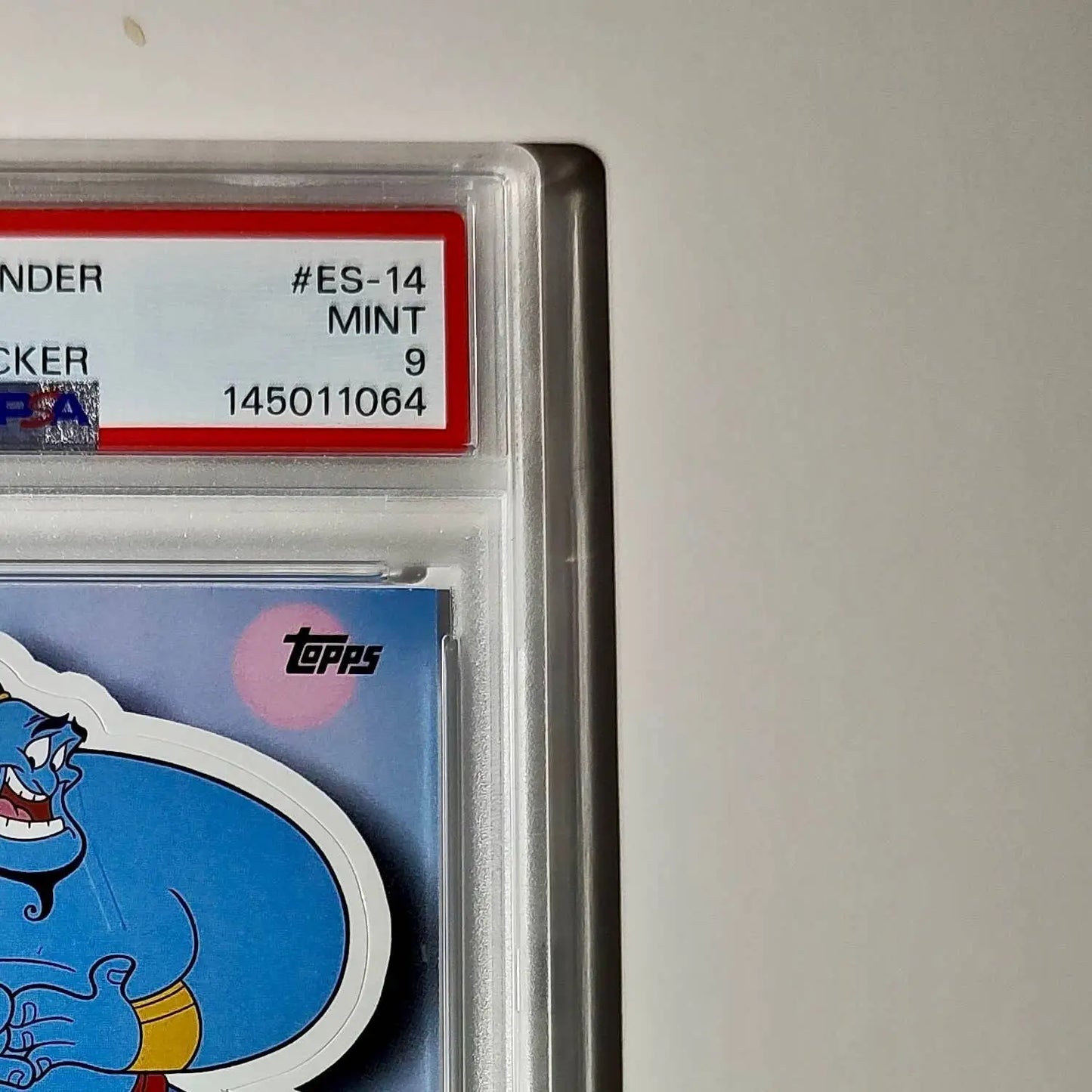 Genie 2025 Topps Disney #ES-14 Enchanted Sticker Card Aladdin PSA 9 - Non-Sports Card Single