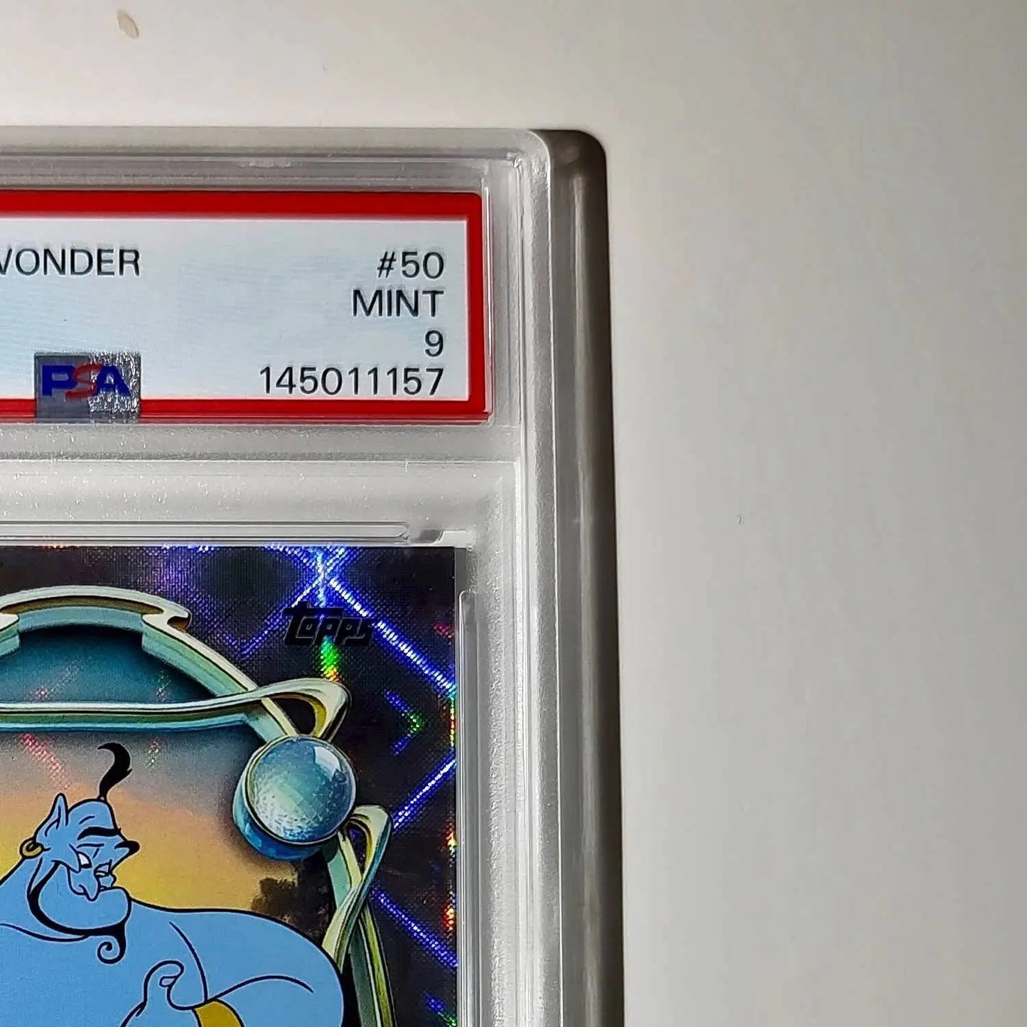 Genie 2025 Topps Disney Wonder #50 Winter Variant Card Aladdin PSA 9 - Non-Sports Card Single