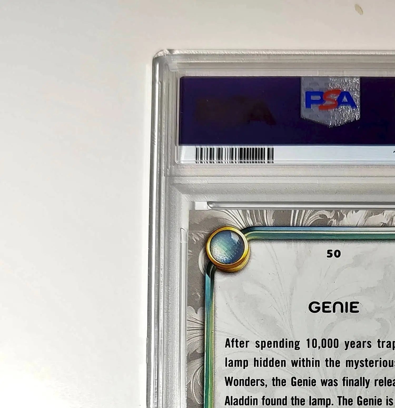 Genie 2025 Topps Disney Wonder #50 Winter Variant Card Aladdin PSA 9 - Non-Sports Card Single
