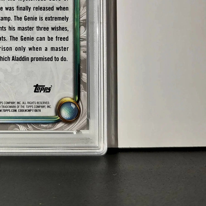 Genie 2025 Topps Disney Wonder #50 Winter Variant Card Aladdin PSA 9 - Non-Sports Card Single