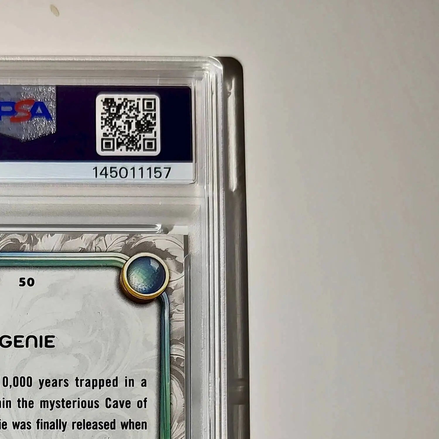 Genie 2025 Topps Disney Wonder #50 Winter Variant Card Aladdin PSA 9 - Non-Sports Card Single