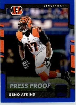 Geno Atkins - 2017 Donruss - #58 - Press Proof Blue Football