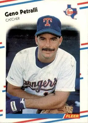 Geno Petralli - 1988 Fleer - #477 - Baseball - Baseball Card Single
