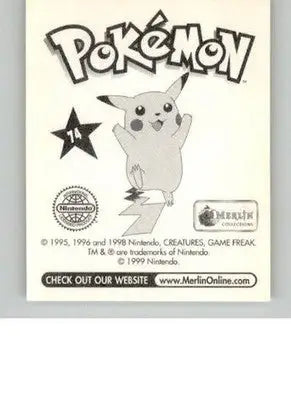 Geodude - 1999 Merlin Pokemon Stickers - #74 - Non_sport - Non-Sports Card Single