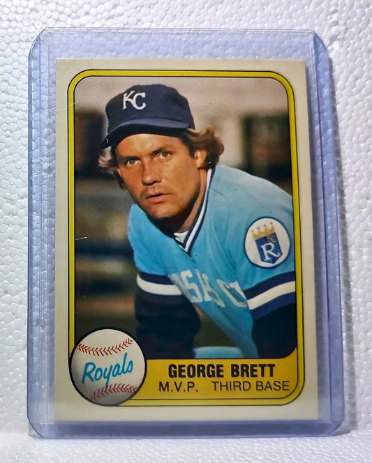 George Brett 1981 Fleer MLB #28 Baseball Card Kansas City Royals - Baseball Card Single