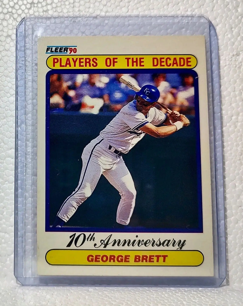 George Brett 1990 Fleer MLB #621 10th Anniversary Card Kansas City Royals