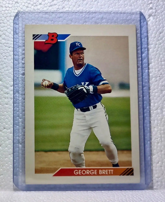 George Brett 1992 Topps Bowman MLB #500 Baseball Card Kansas City Royals - Baseball Card Single