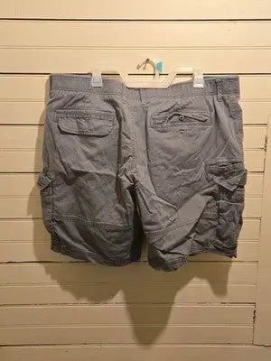 George Cargo Shorts Mens 42 Gray Multi Pocket - Stretch Relaxed Fit Casual - Apparel