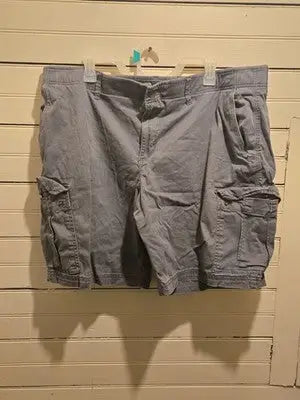 George Cargo Shorts Mens 42 Gray Multi Pocket - Stretch Relaxed Fit Casual - Apparel