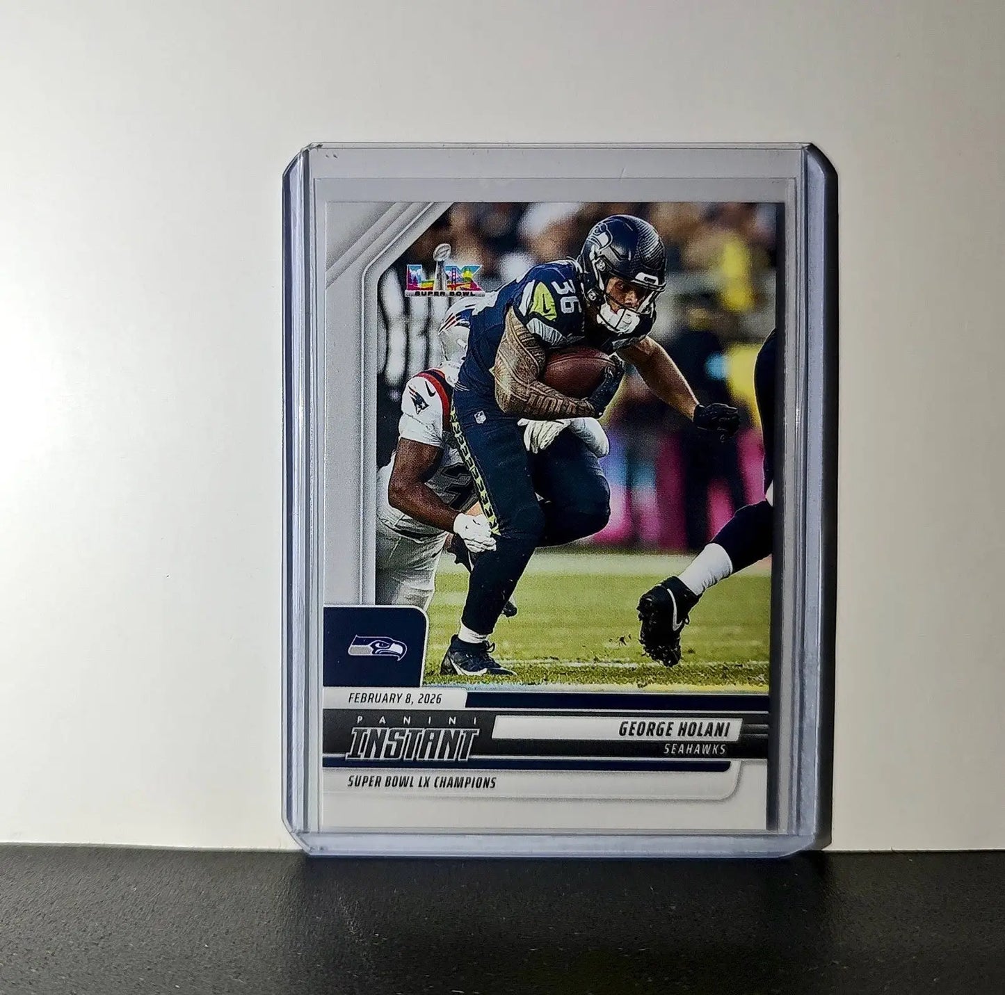 George Holani 2026 Panini NFL Super Bowl LIX Champions #5 Card Seattle Seahawks - Football Card Single