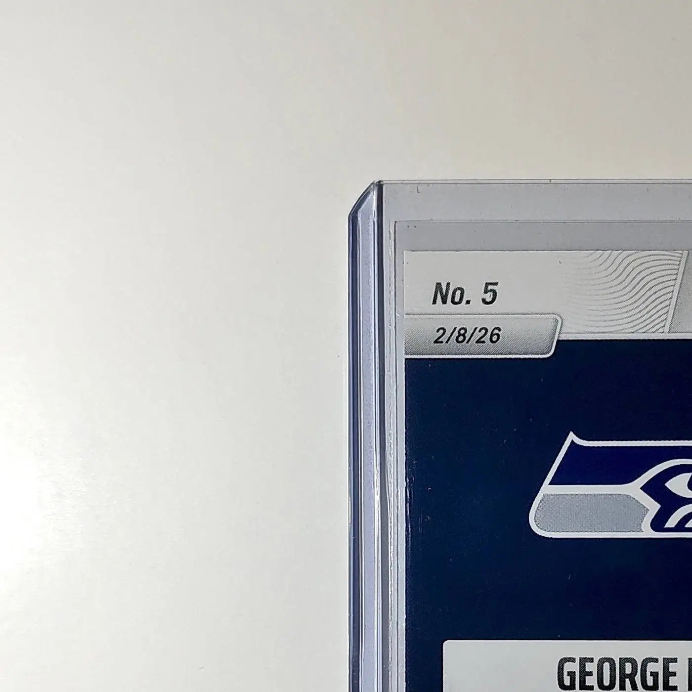 George Holani 2026 Panini NFL Super Bowl LIX Champions #5 Card Seattle Seahawks - Football Card Single