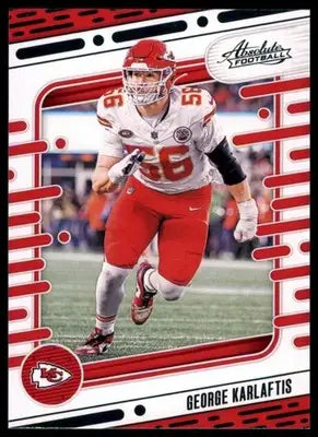 George Karlaftis 2024 Panini Absolute Green #53 Kansas City Chiefs
