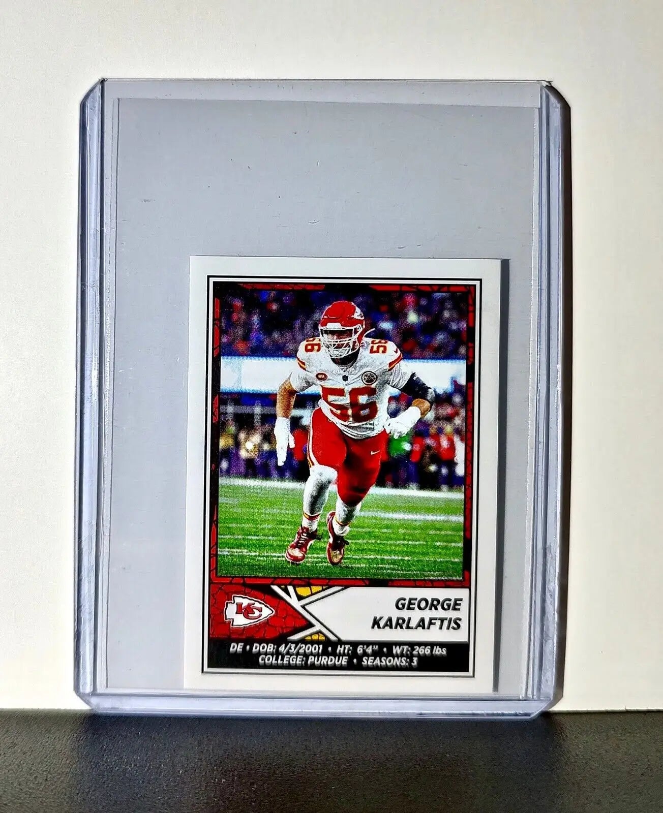 George Karlaftis 2024 Panini NFL Sticker #257 Kansas City Chiefs