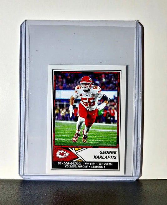 George Karlaftis 2024 Panini NFL Sticker #257 Kansas City Chiefs - Football Card Single